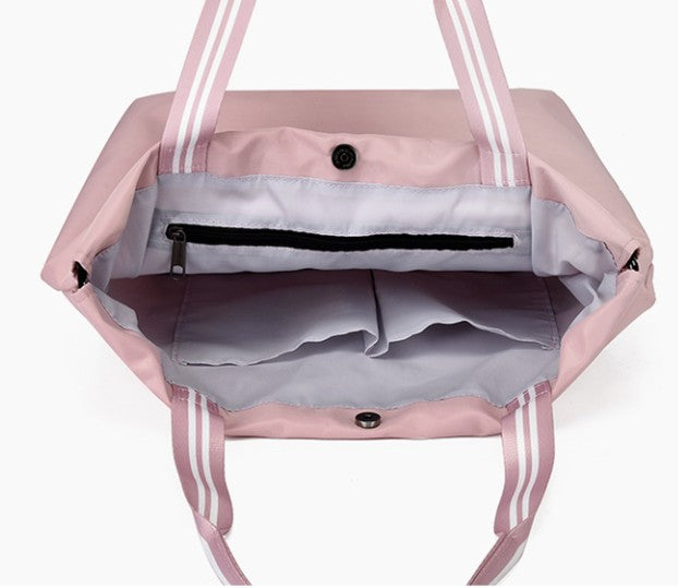 Waterproof Lightweight Large Travel Cross Body Shoulder Tote Bag W/ Drawsting for Women