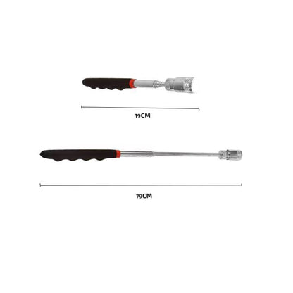 Retractable Magnetic Pickup Stick Magnetic Tool Stick W/ LED Light