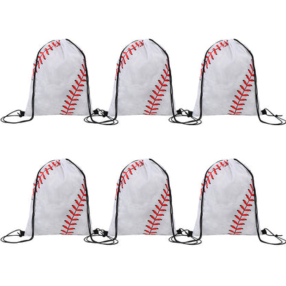 Full Custom Baseball Drawstring Bag, Lightweight Polyester String Backpack