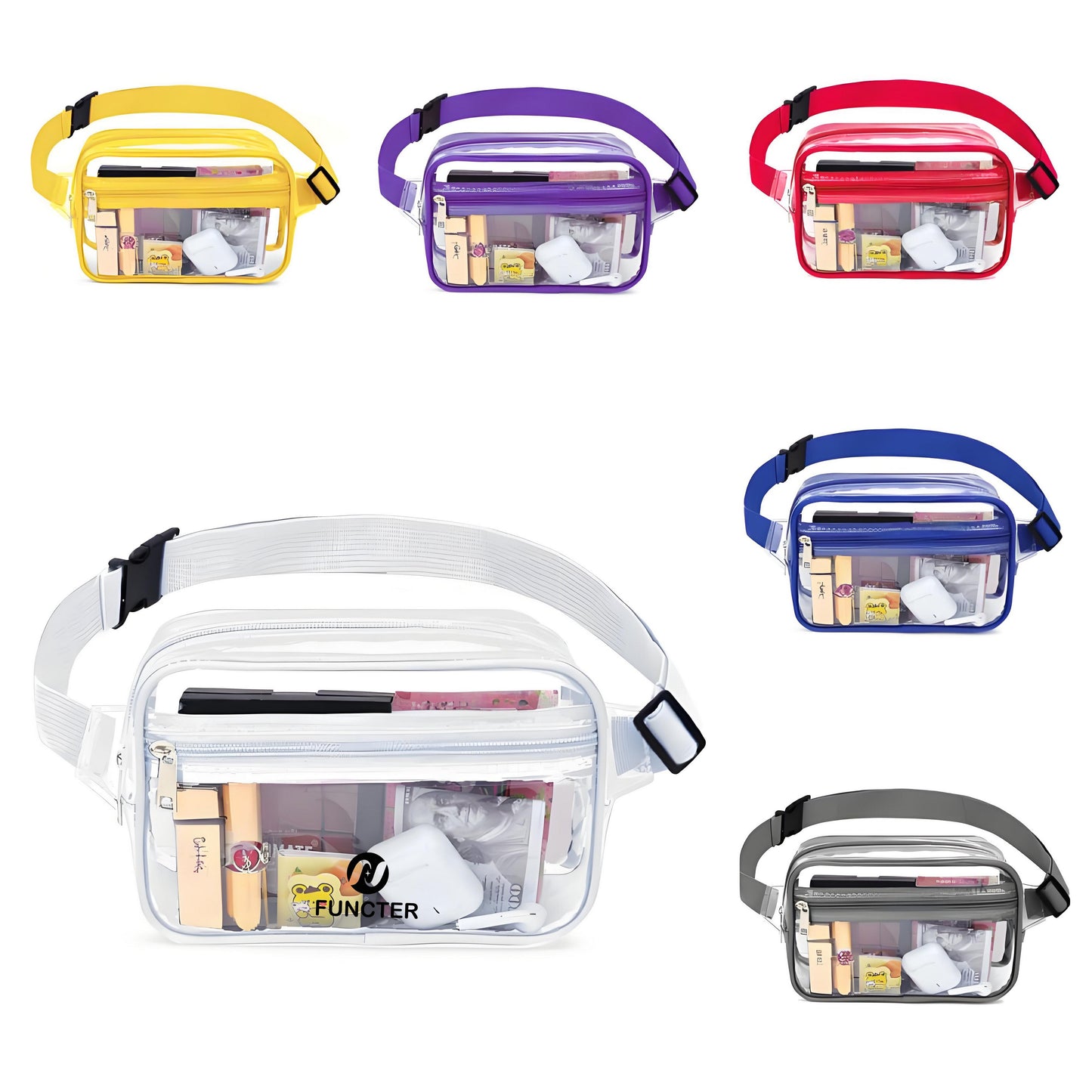Clear PVC Crossbody Bag Waist Bag