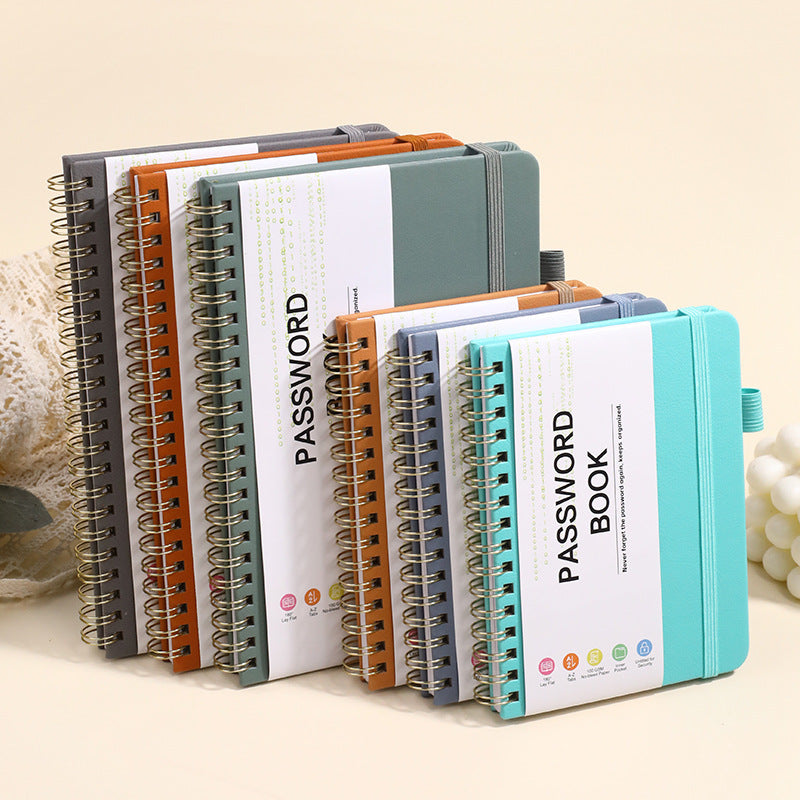 A6 Journal Double Spiral Notebook W/ Pen Loop