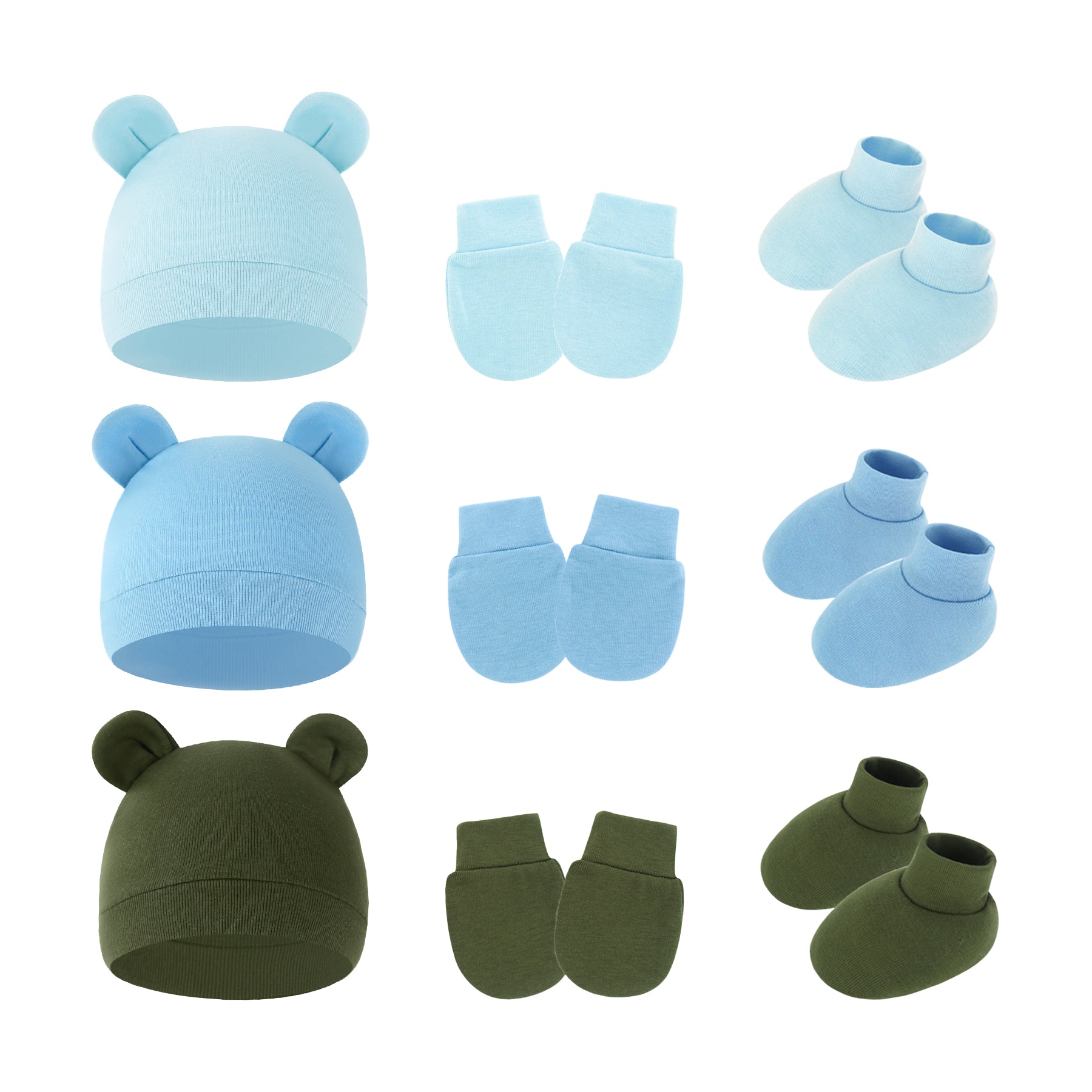 Army Green / Light Blue / Sky Blue