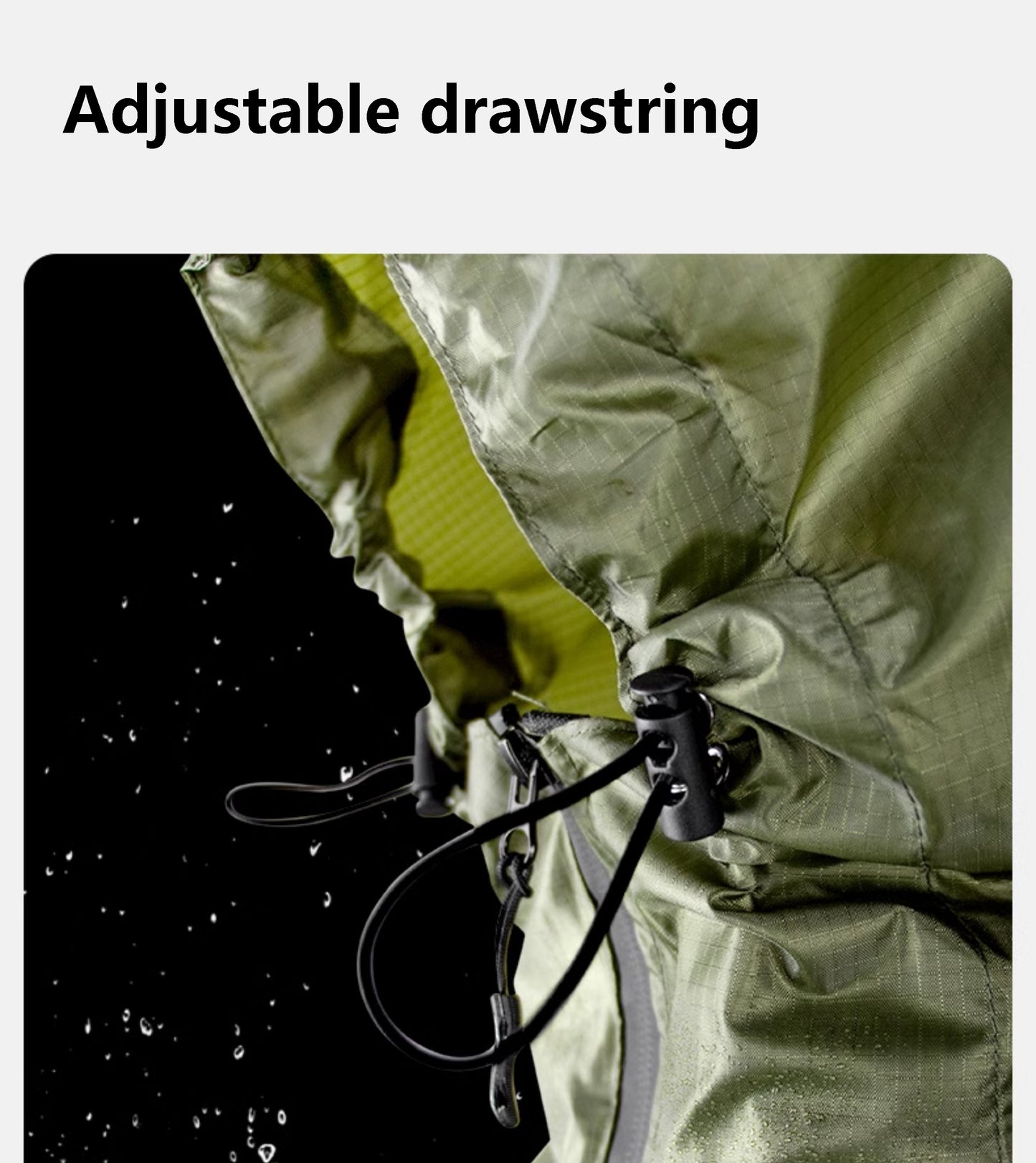 Multi-Functional Poncho Hooded Rain Poncho Waterproof Raincoat Jacket for Men Women Adults