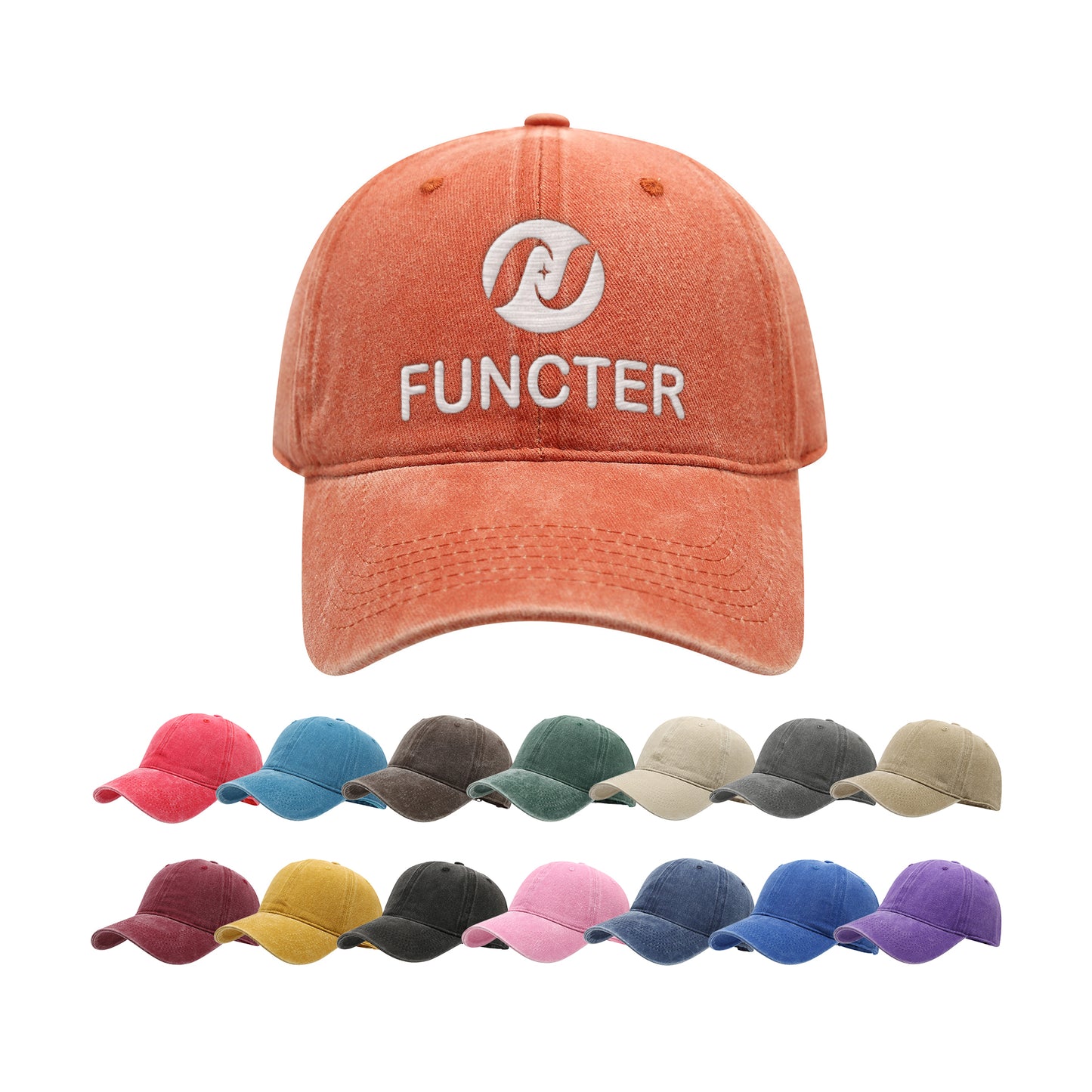 Retro 6-Panel Cotton Baseball Cap