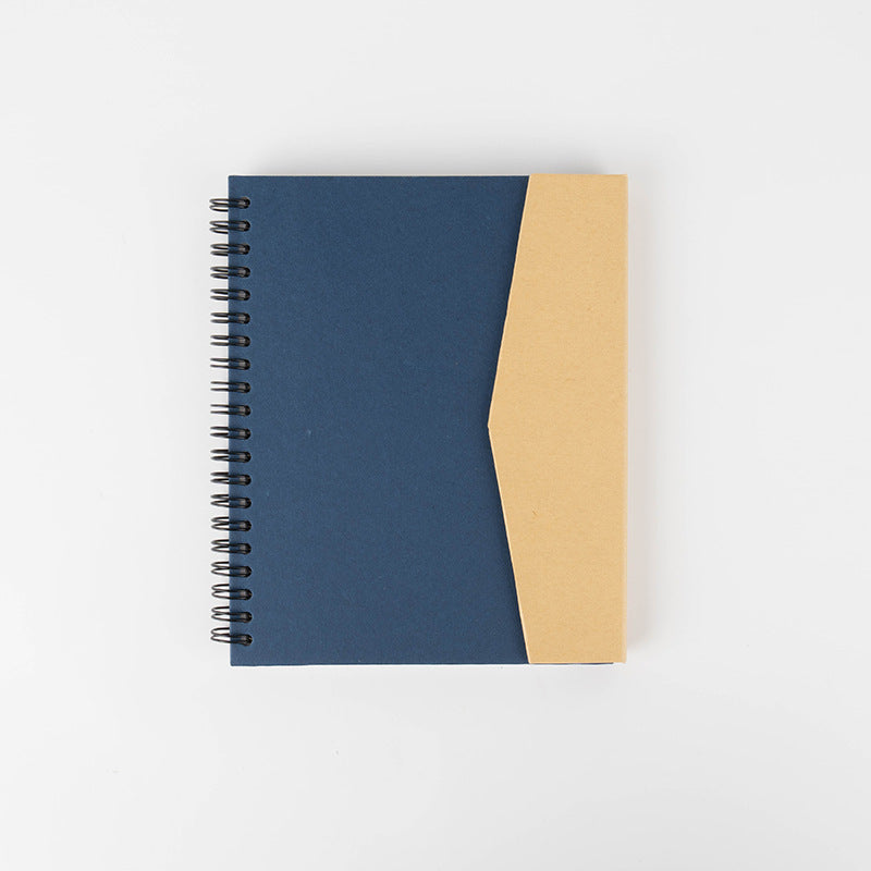 Notepad Double Spiral Notebook Magnetic Buckle W/ Sticky Flags, Eco Pen