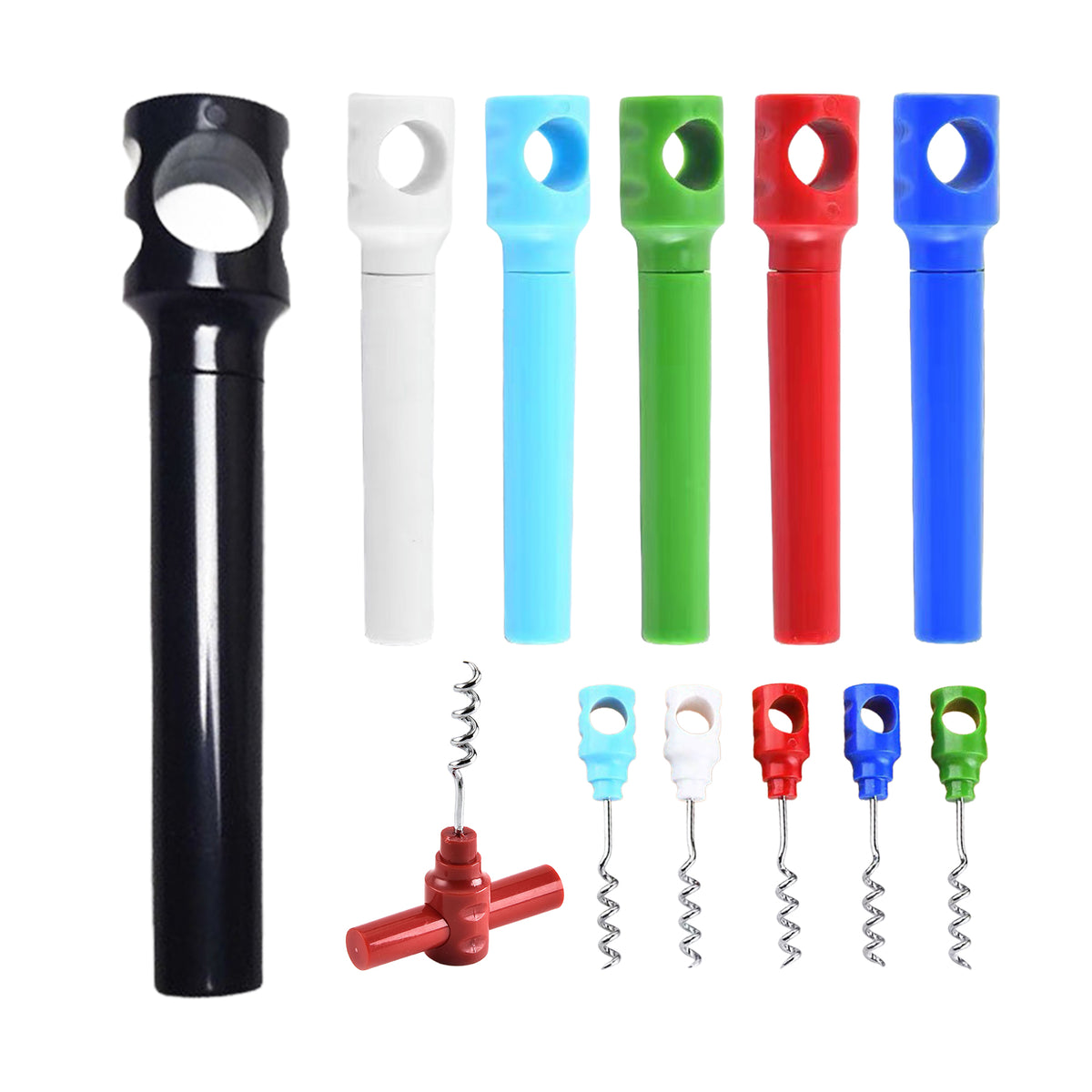 Portable T-shaped Corkscrew Wine Opener