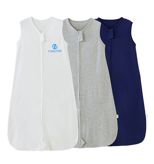 50% Cotton and 50% Bamboo Sleeveless Baby Sleep Sack for Summer - 0-24 Months