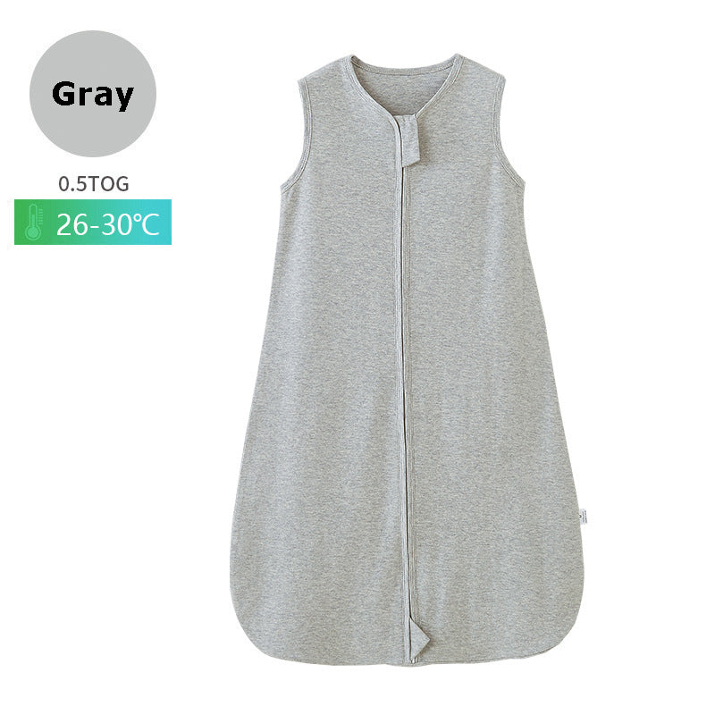 50% Cotton and 50% Bamboo Sleeveless Baby Sleep Sack for Summer - 0-24 Months