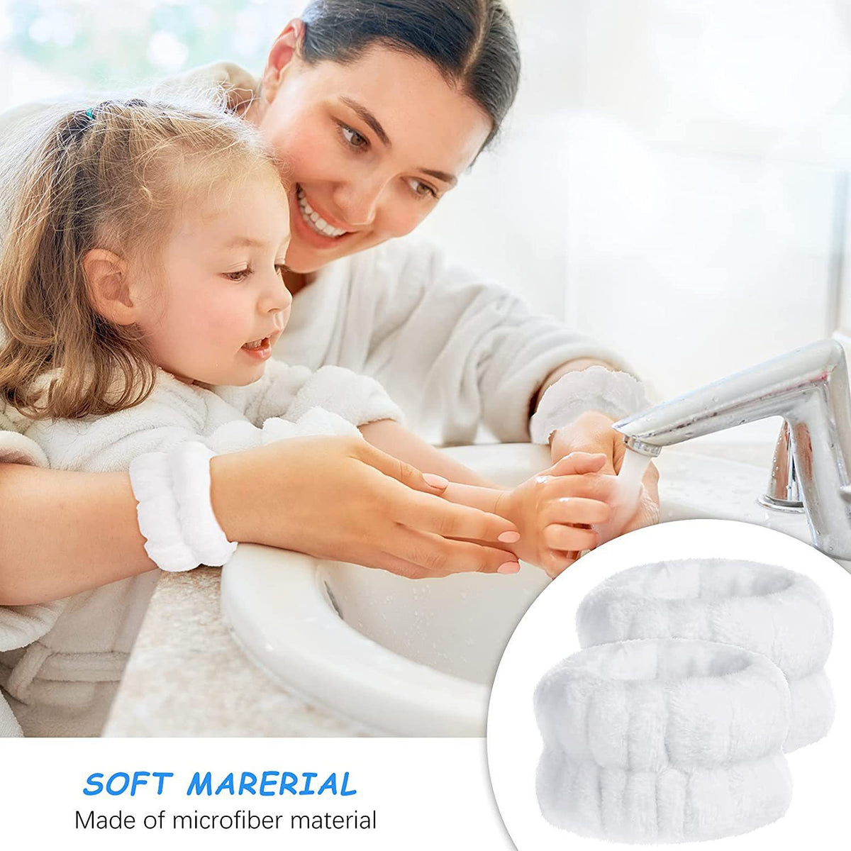 Microfiber Wristband To Prevent Water Dripping