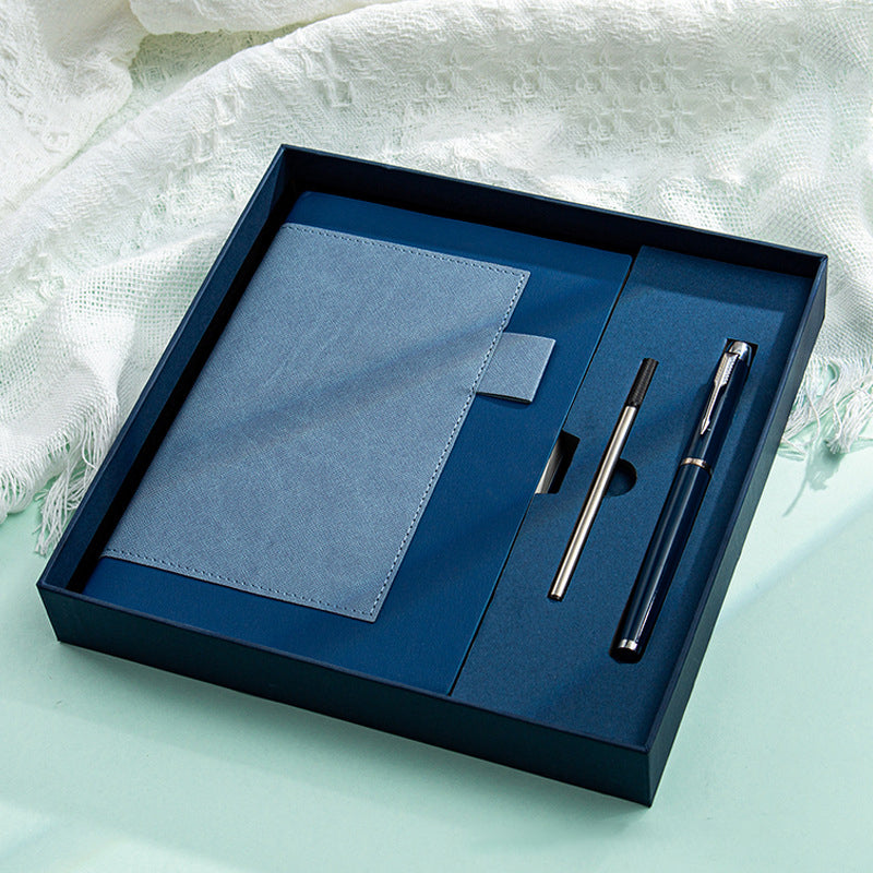 A5 Spliced PU leather surface Leatherette Bound Journal Gift Set W/ Pen and Pen Refill