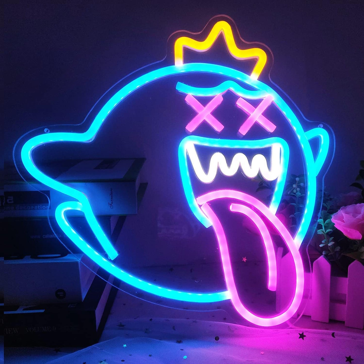4 Colors Neon Light Custom Cartoon Neon Sign LED Night Club Sign LED Glow Sign