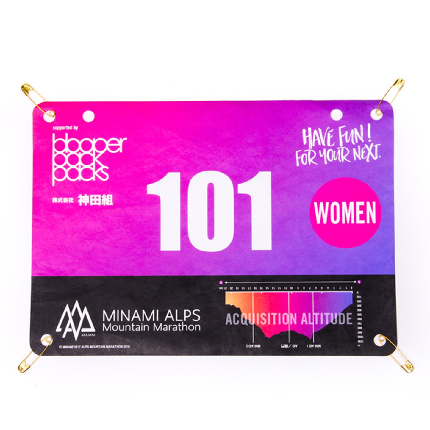 Custom 7.1" x 6.3" Waterproof Paper Race Numbers Bib Bike Number with Safety Pins