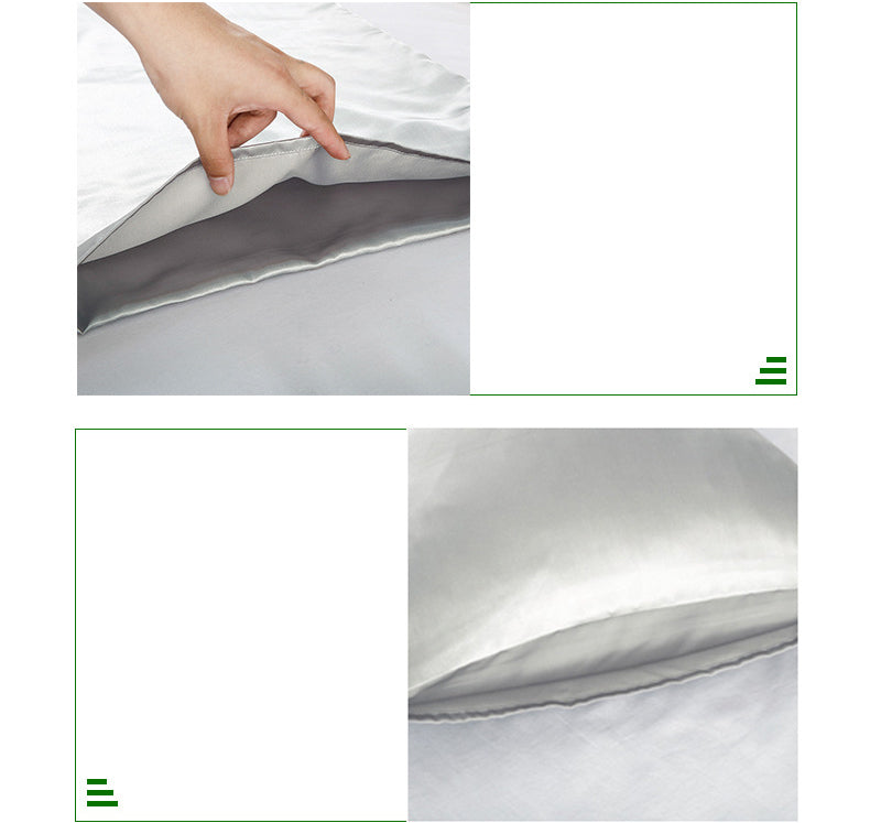 20 x 26" Premium Square Satin Silk Throw Pillowcase - Envelope Closure