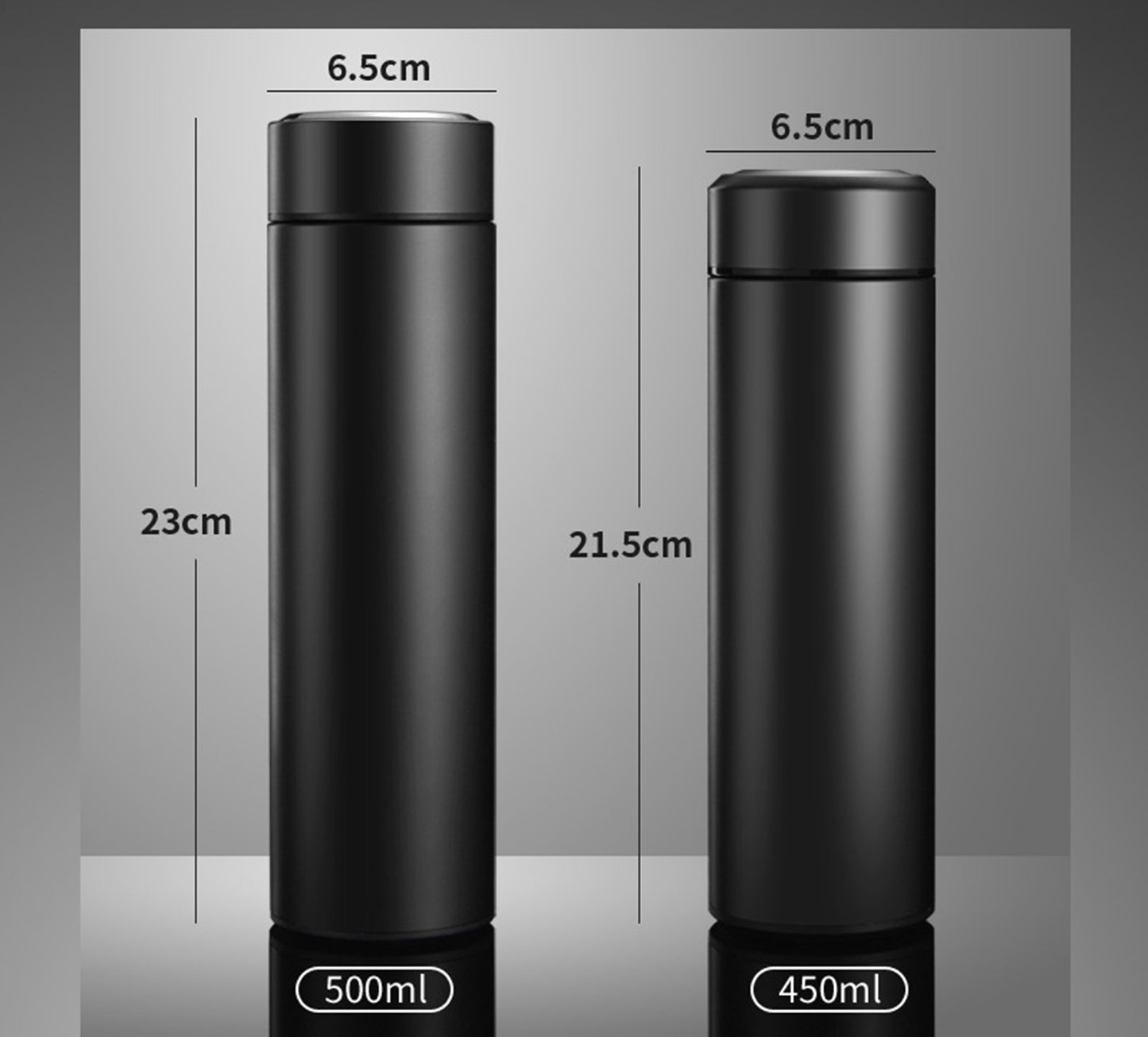 Smart Water Bottles with Digital Temperature Display Coffee Tea Infuser Bottle LED Thermal Cup