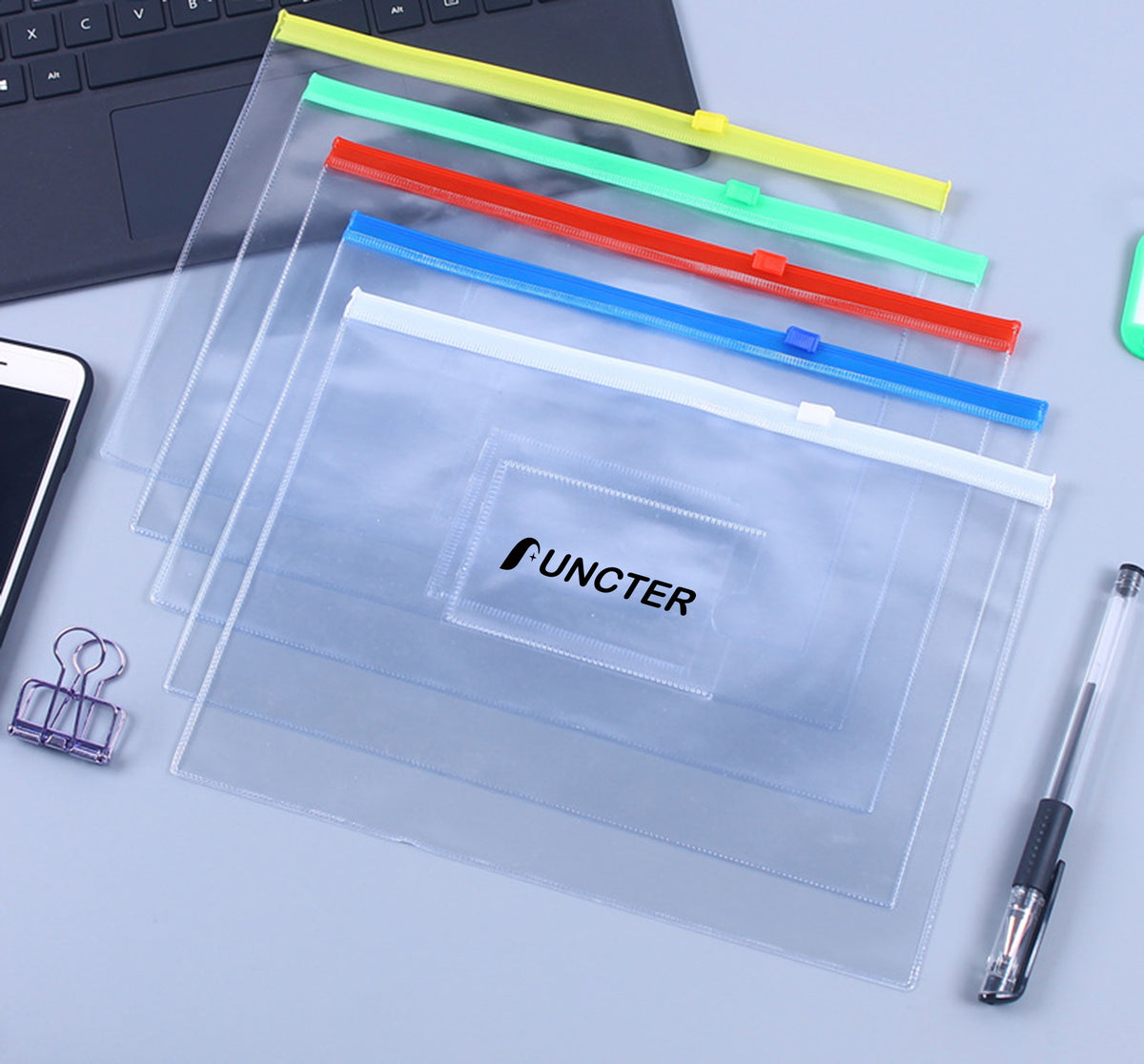 Plastic Clear Document Bags With Pocket Plactic Envelope