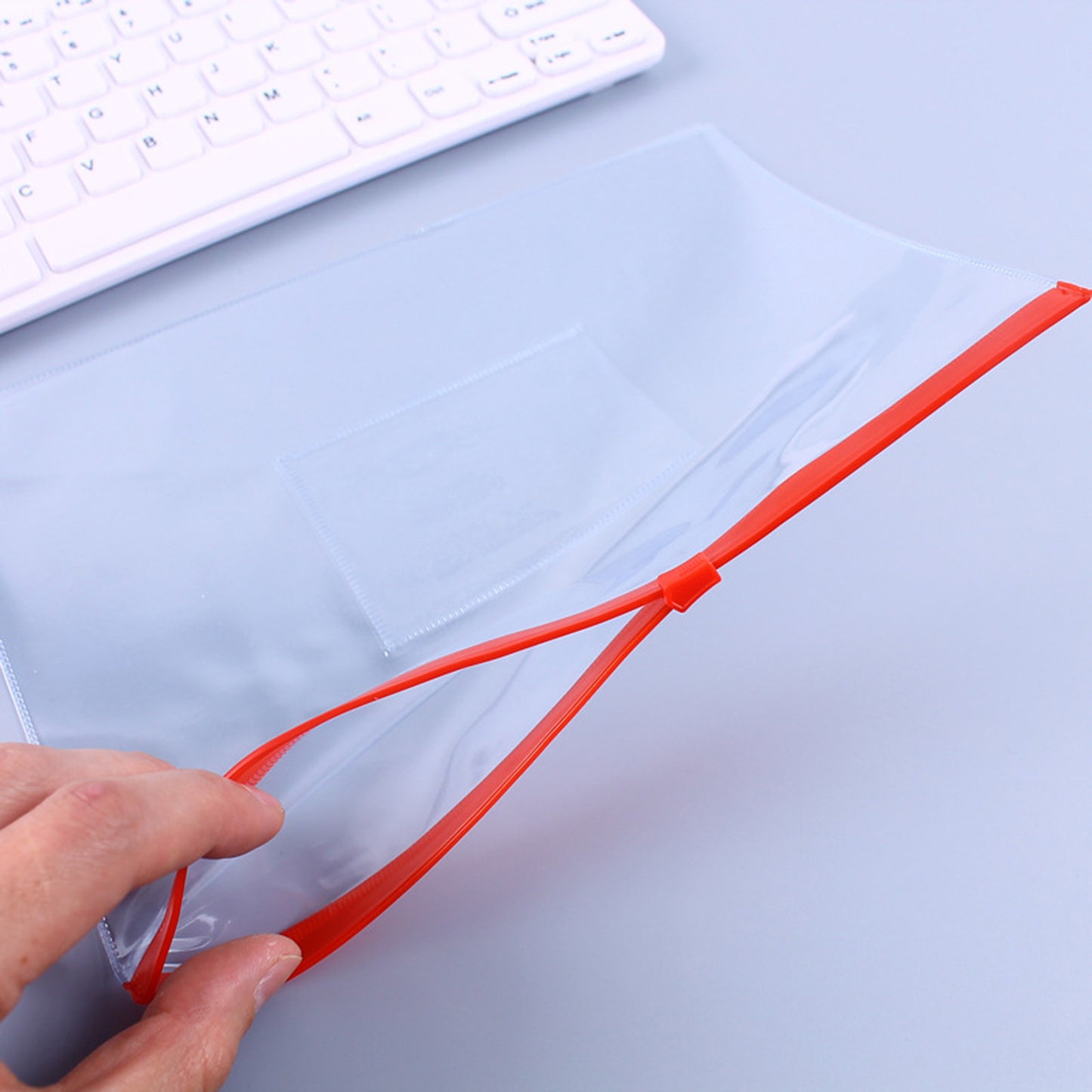 Plastic Clear Document Bags With Pocket Plactic Envelope
