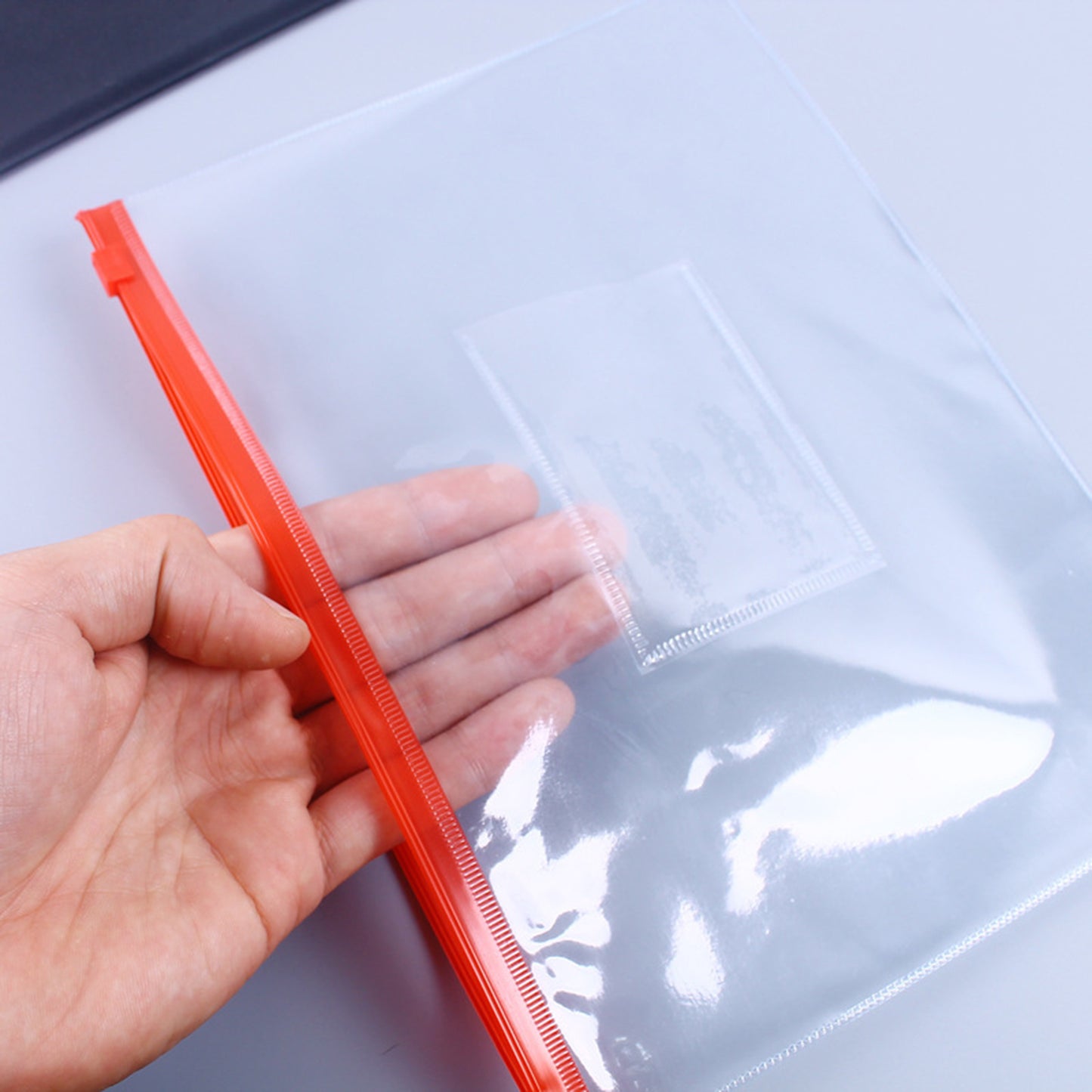 Plastic Clear Document Bags With Pocket Plactic Envelope