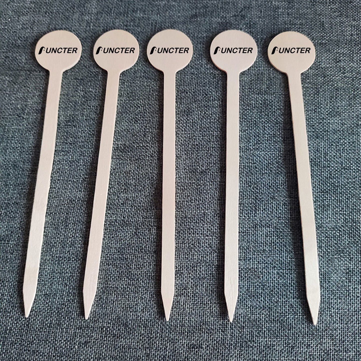 5.9"L Disposable Wood Round End Cocktail Stirrer Coffee Stir Stick