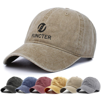 Vintage Washed Cotton Soft Top Baseball Cap Dad Hat