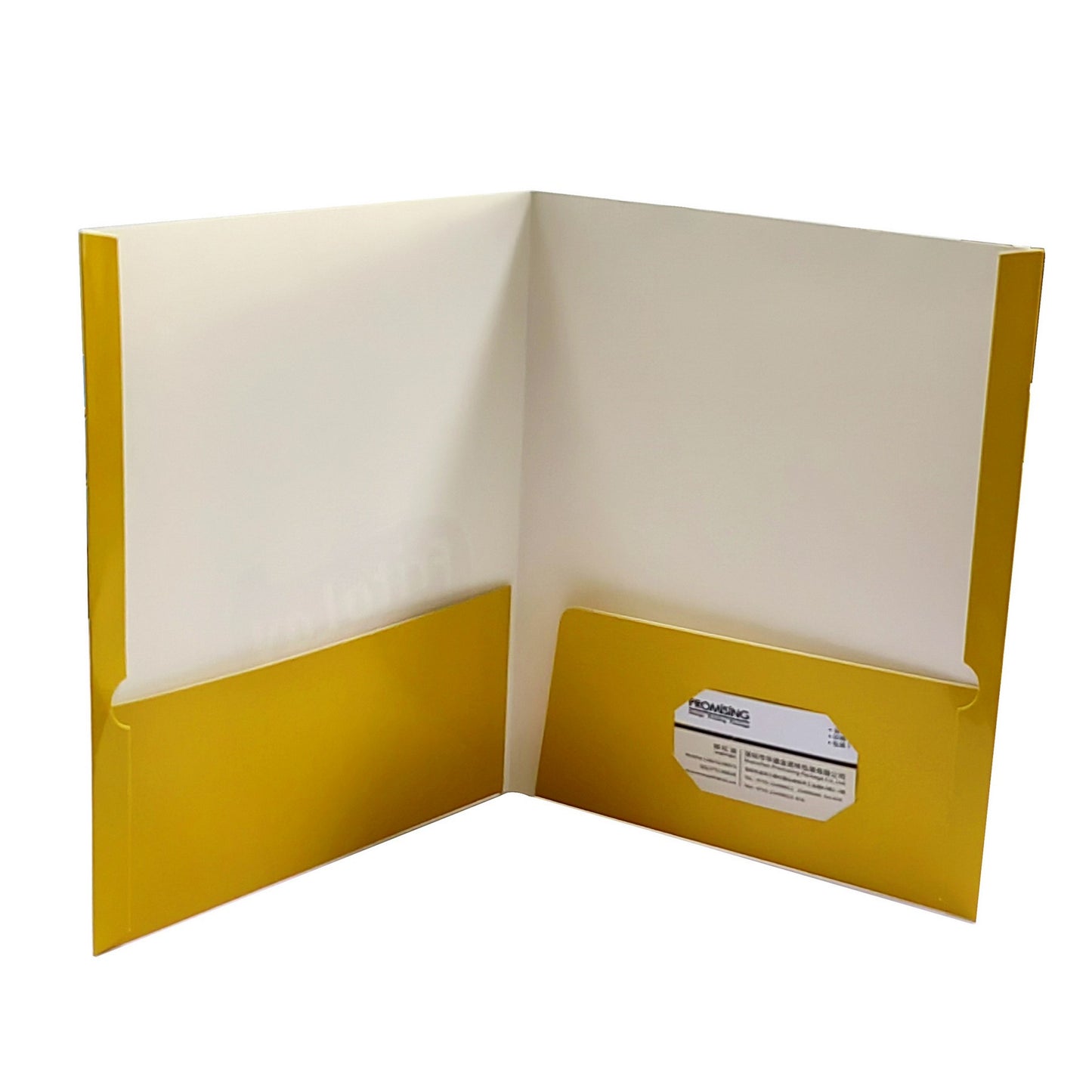 Custom Leatherette Paper Two-Pocket Presentation Folder