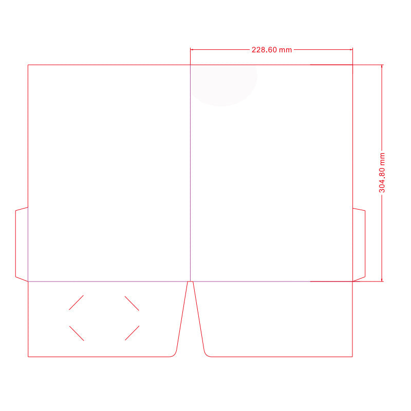 Custom Leatherette Paper Two-Pocket Presentation Folder