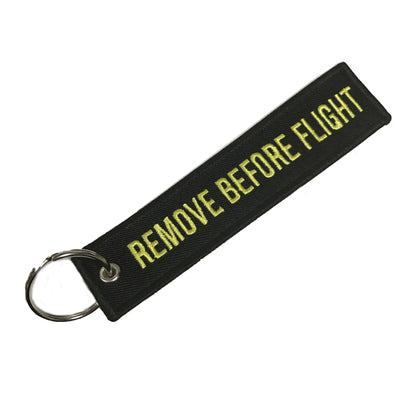Double-sided Embroidery LOGO Ribbon Fabric Keychian Car Keychain Key Ring Anti-Lost