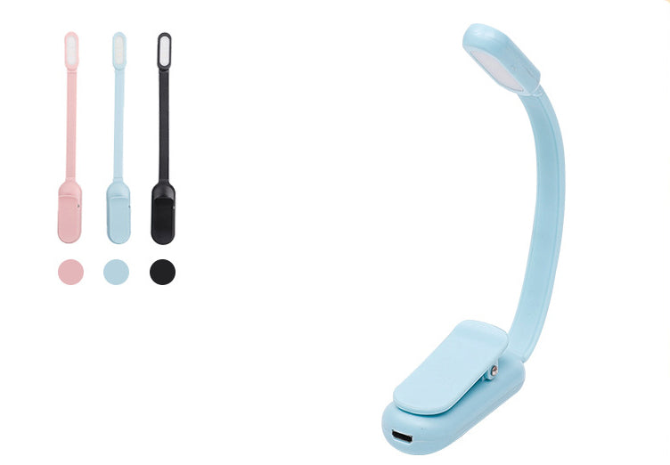 Book Light Reading Light Rechargeable Book Light, Lightweight Clip on Book