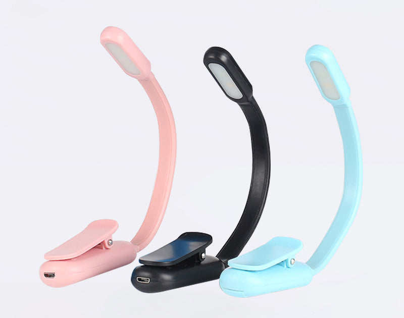 Book Light Reading Light Rechargeable Book Light, Lightweight Clip on Book