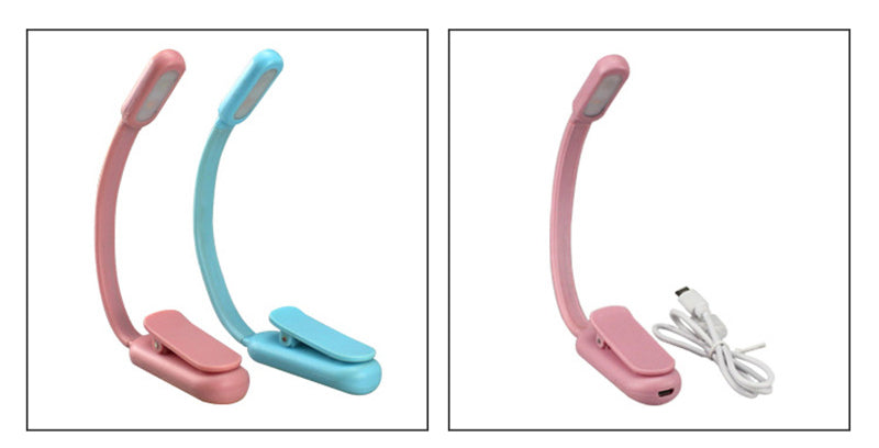 Book Light Reading Light Rechargeable Book Light, Lightweight Clip on Book