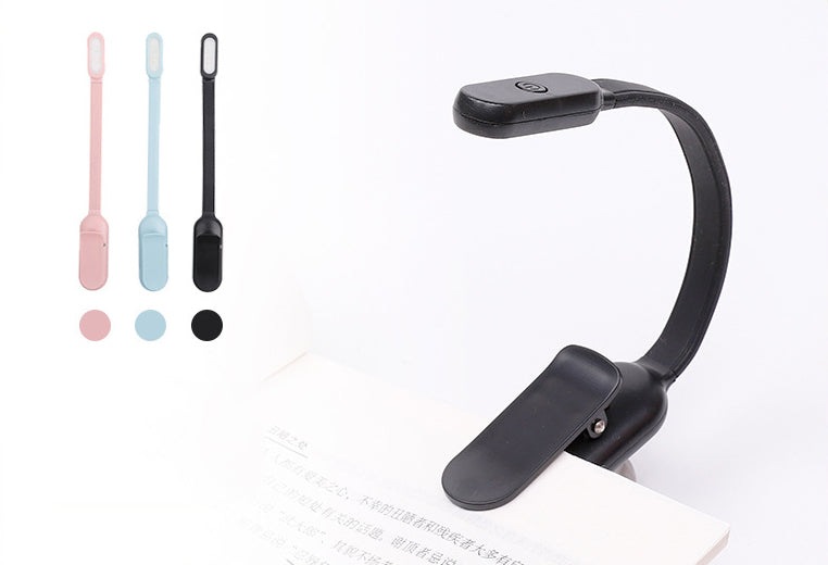 Book Light Reading Light Rechargeable Book Light, Lightweight Clip on Book
