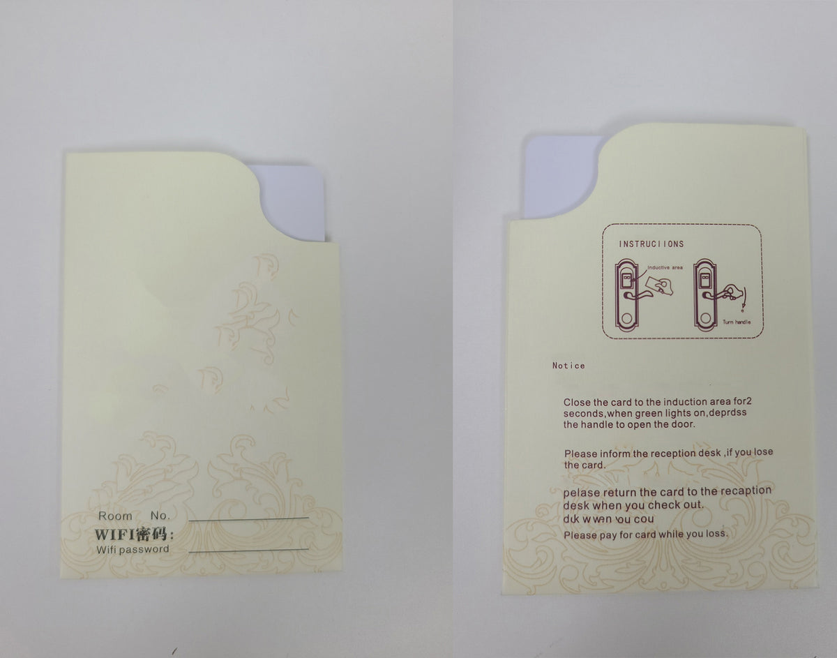 Hotel Key Card Holder Sleeves