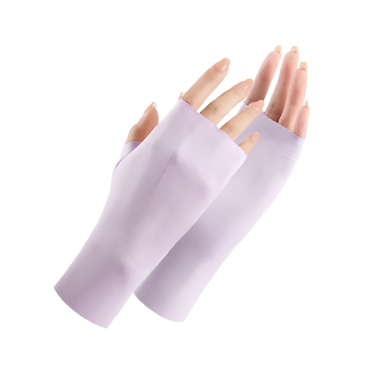 Anti UV Gloves Sunscreen Gloves UV Protection Fingerless Gloves for Gel Nail Lamp Manicure Skin Care