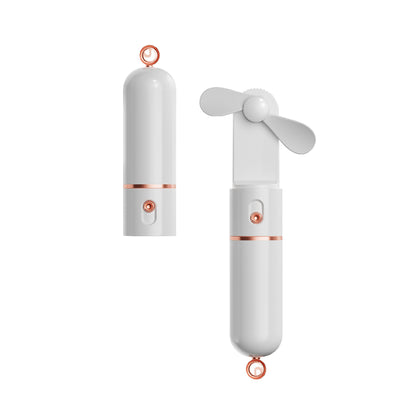 Handheld Fan with Powerbank 2" 1 Personal Pocket Fan Desktop Fan 3 Speeds Emergent Power Bank