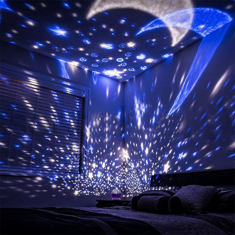 Star Moon Night Light Projector Dome Night Light Lamp For Kids