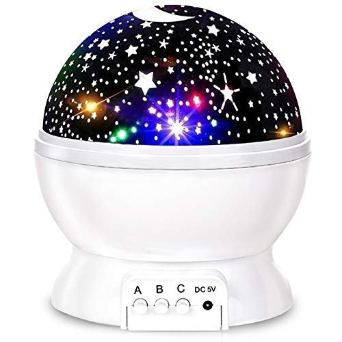 Star Moon Night Light Projector Dome Night Light Lamp For Kids