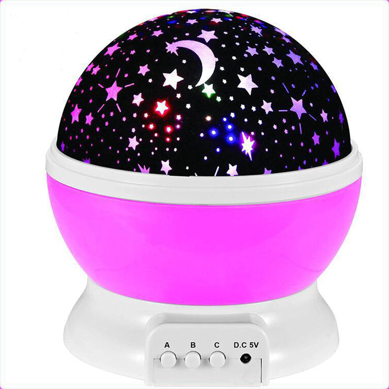 Star Moon Night Light Projector Dome Night Light Lamp For Kids