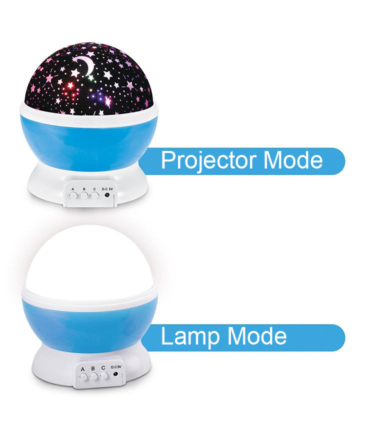 Star Moon Night Light Projector Dome Night Light Lamp For Kids