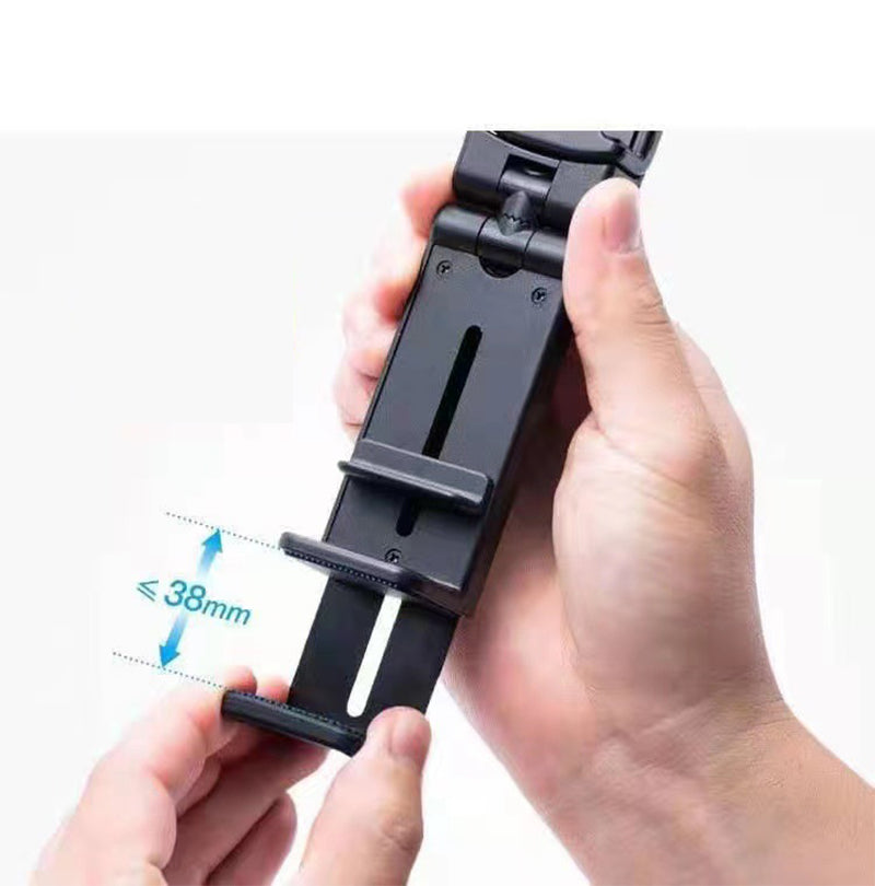 360 Degree Rotating Desk Phone Clamp Foldable Phone Stand Portable Phone Holder Mini Vlogging Holder