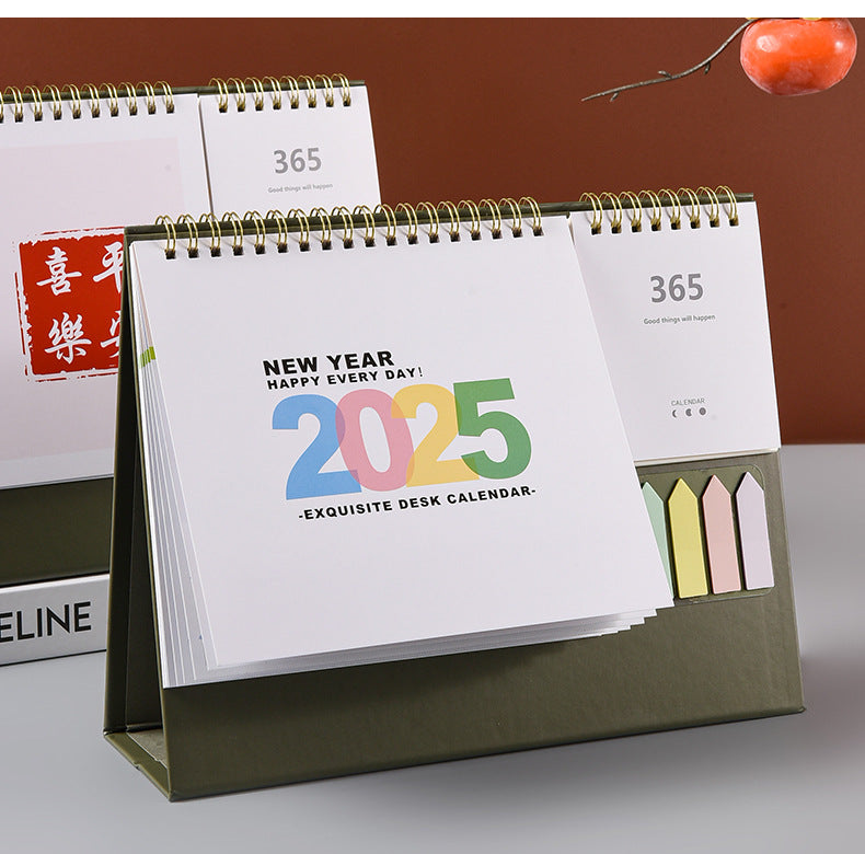 Desk Calendar Monthly Calendar Standing Flip Desktop Calendar With Memo