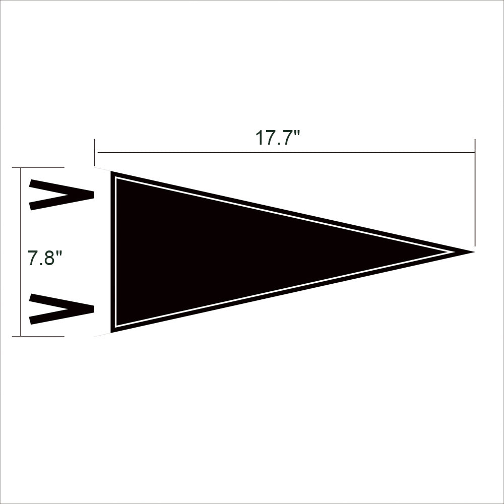 Custom Full Color Colleage Felt Pennant Flag