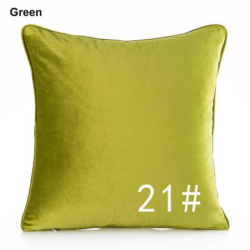 17.7 x 17.7" Premium Square Dutch Velvet Throw Pillowcase With Hidden Zipper