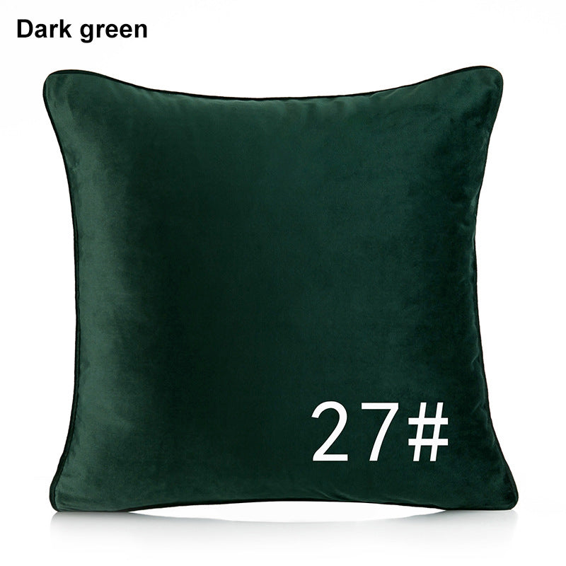 17.7 x 17.7" Premium Square Dutch Velvet Throw Pillowcase With Hidden Zipper