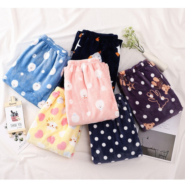 Full Custom Men's Flannel Pajamas Pants Cartoon Family Christmas Pajama Pants Kawaii Pajama Pants