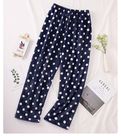 Full Custom Men's Flannel Pajamas Pants Cartoon Family Christmas Pajama Pants Kawaii Pajama Pants