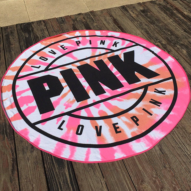 63 x 63" Custom Shape Towel Round Shape Soft Microfiber Beach Towels - Two Side Printing