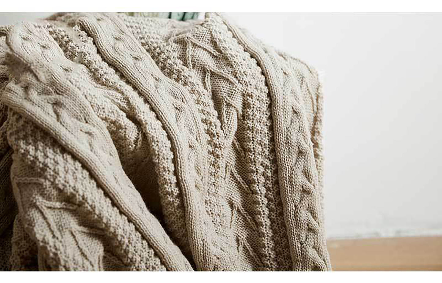 Knitted Blanket Scarf Pashmina Shawls Wraps, Autumn Winter Twin Blanket For Sofa, Bed, Picnic, Couch