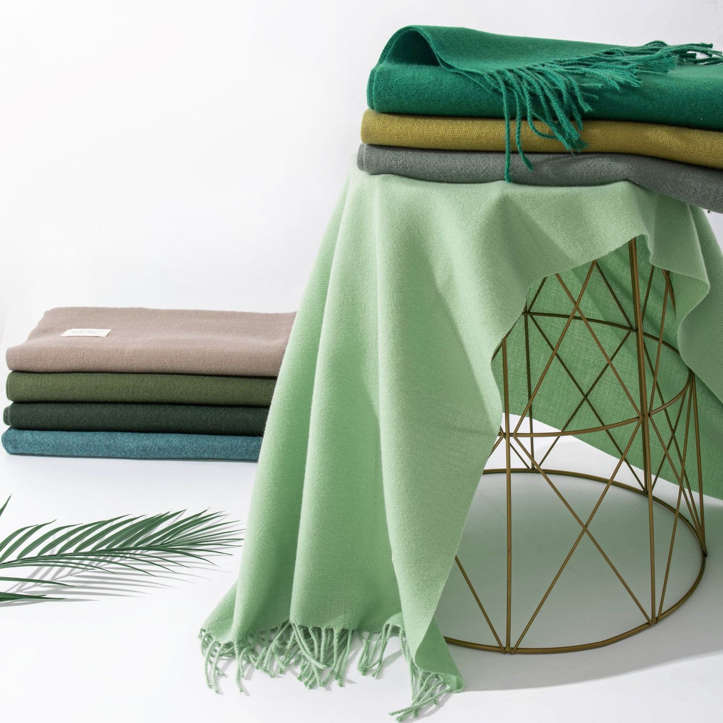 79'' Imitation Cashmere Scarf Pashmina Shawls Wraps, Autumn Winter Scarf Fringed Scarf - Woven Label
