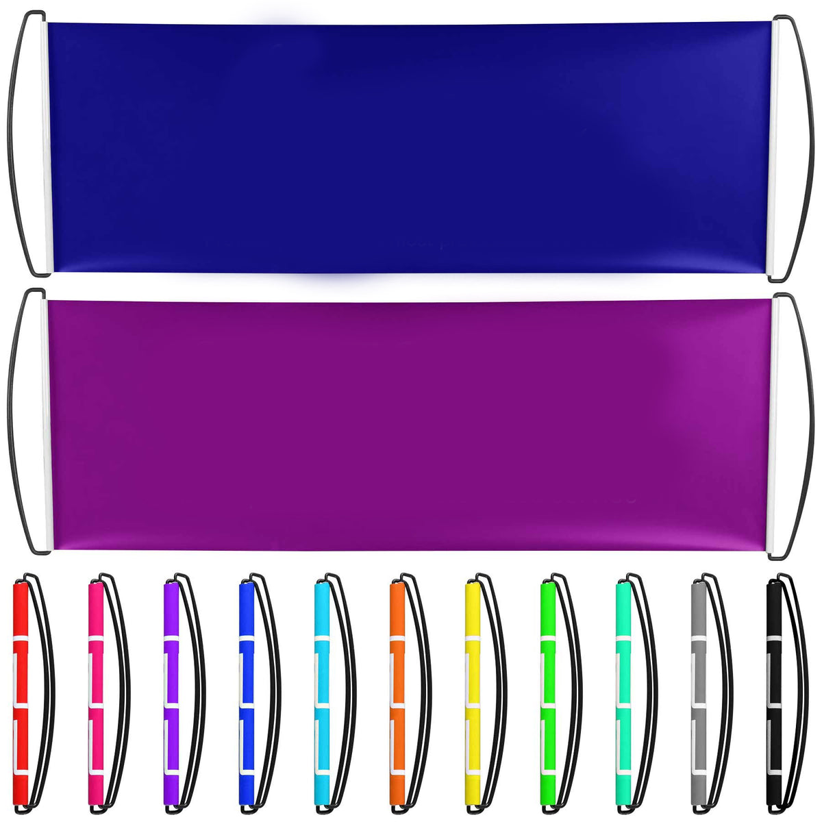 Custom 20" x 6.7" Reusable Retractable Roller Banner for Cheer Congratulations