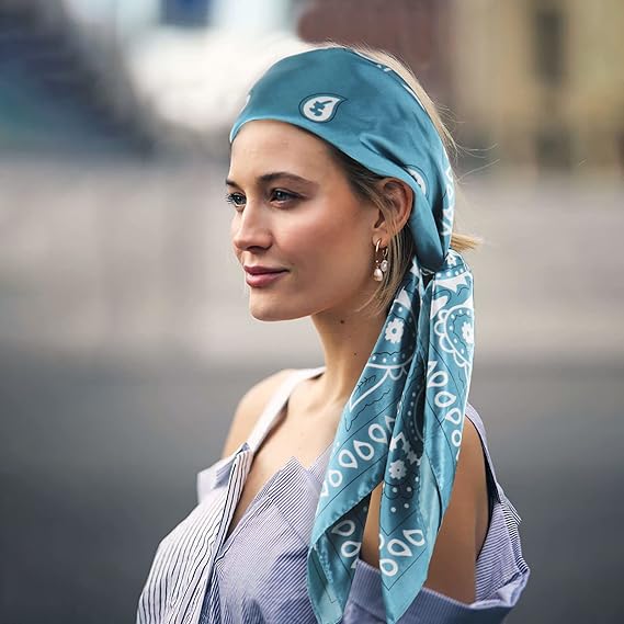35" x 35" Silk Like Bandana Head Scarf Square Scarf Neck Scarves Handbags Wrapping #1