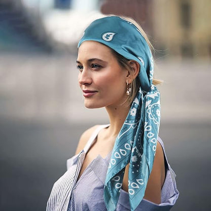 35" x 35" Silk Like Bandana Head Scarf Square Scarf Neck Scarves Handbags Wrapping #1